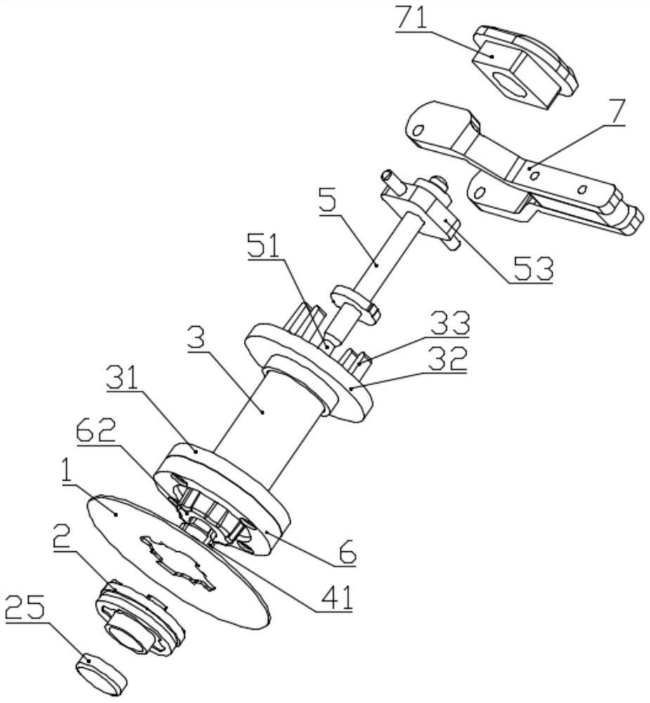 Accessory tool rapid locking device and locking method