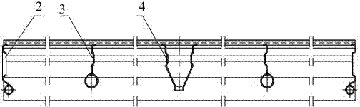 Skid resistance scaffold floor with specially-strengthened structure