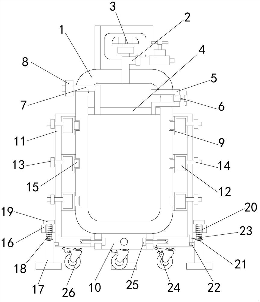 Gas tank with high safety