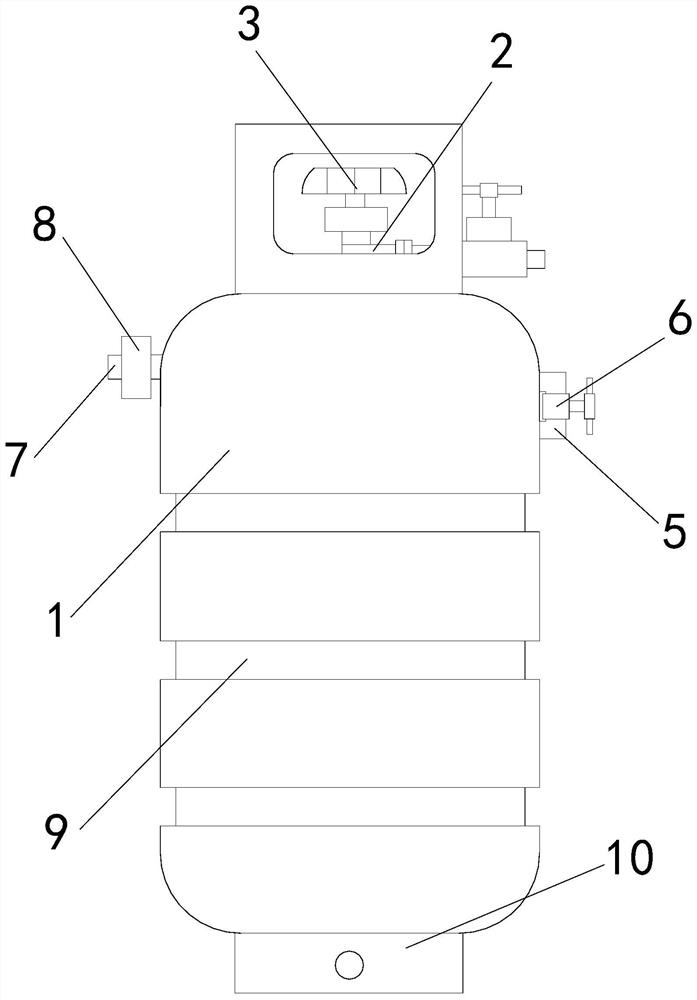 Gas tank with high safety