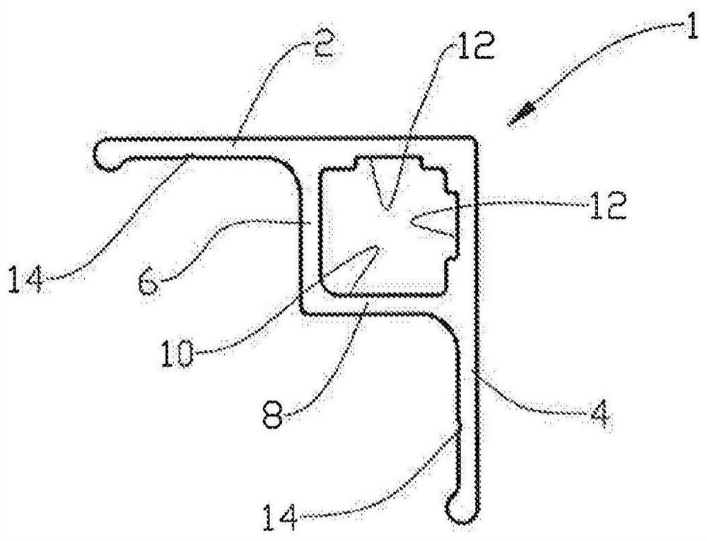 Long composite profile and its installation method