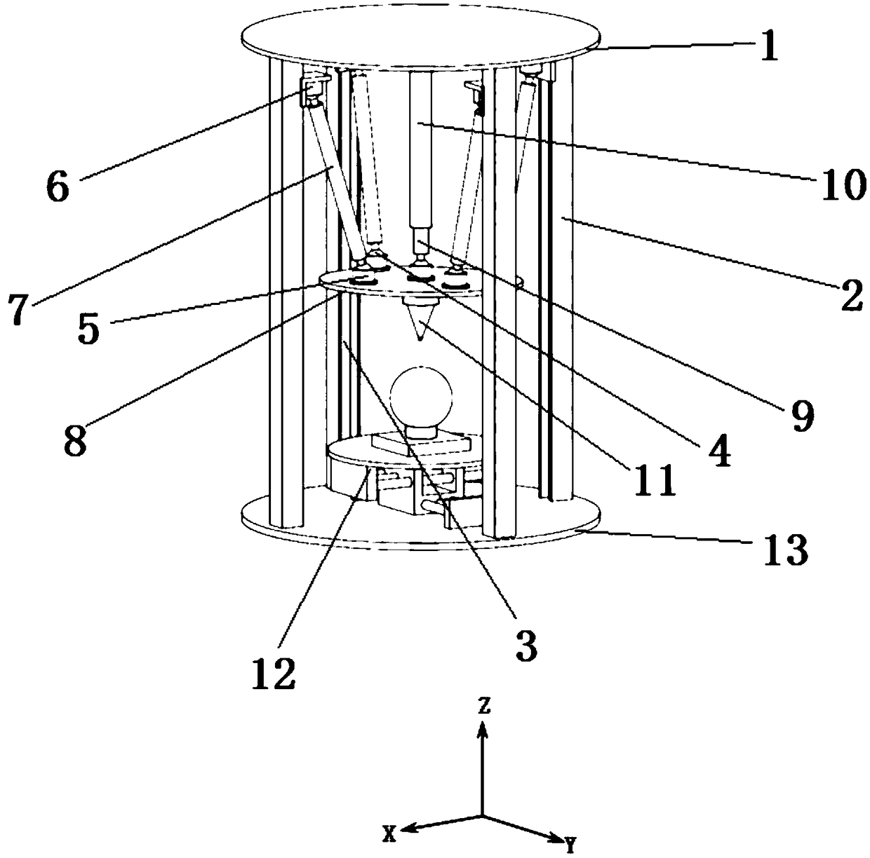 3D printing system based on 4-PSS/PS parallel mechanism