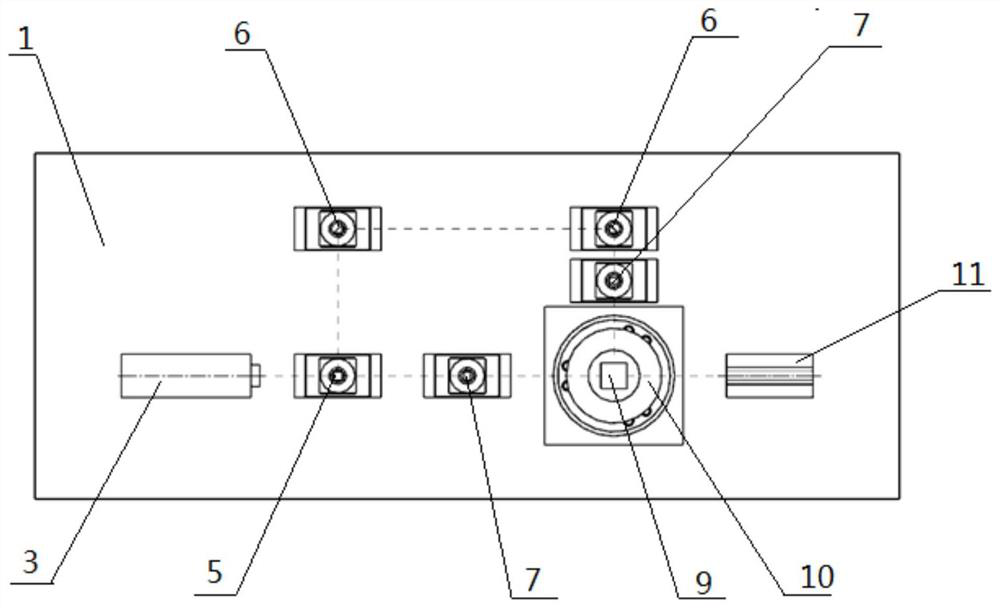 High-efficiency six-degree-of-freedom parallel robot precision test device