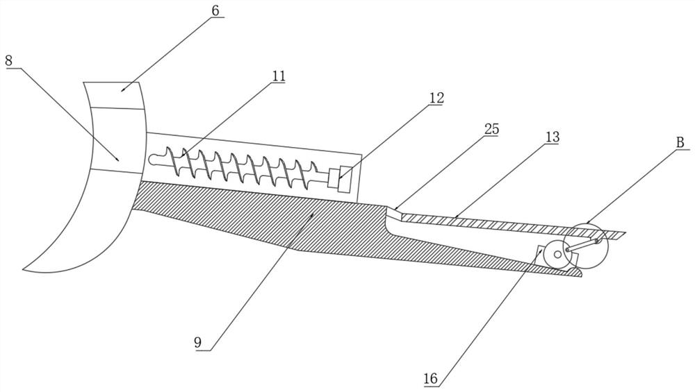 A soil turning device for tea planting