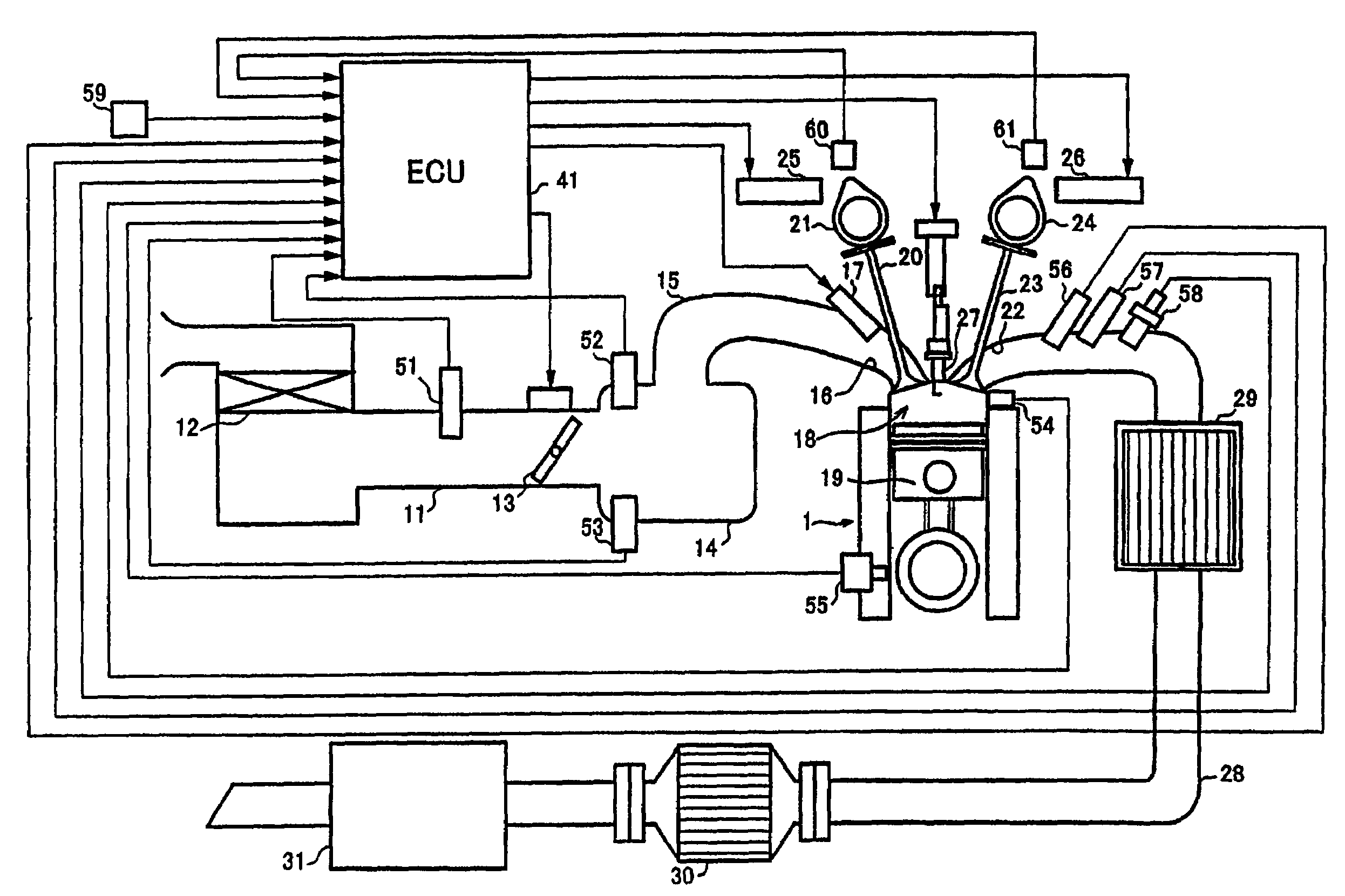 Internal EGR parameter estimating device for internal combustion engine