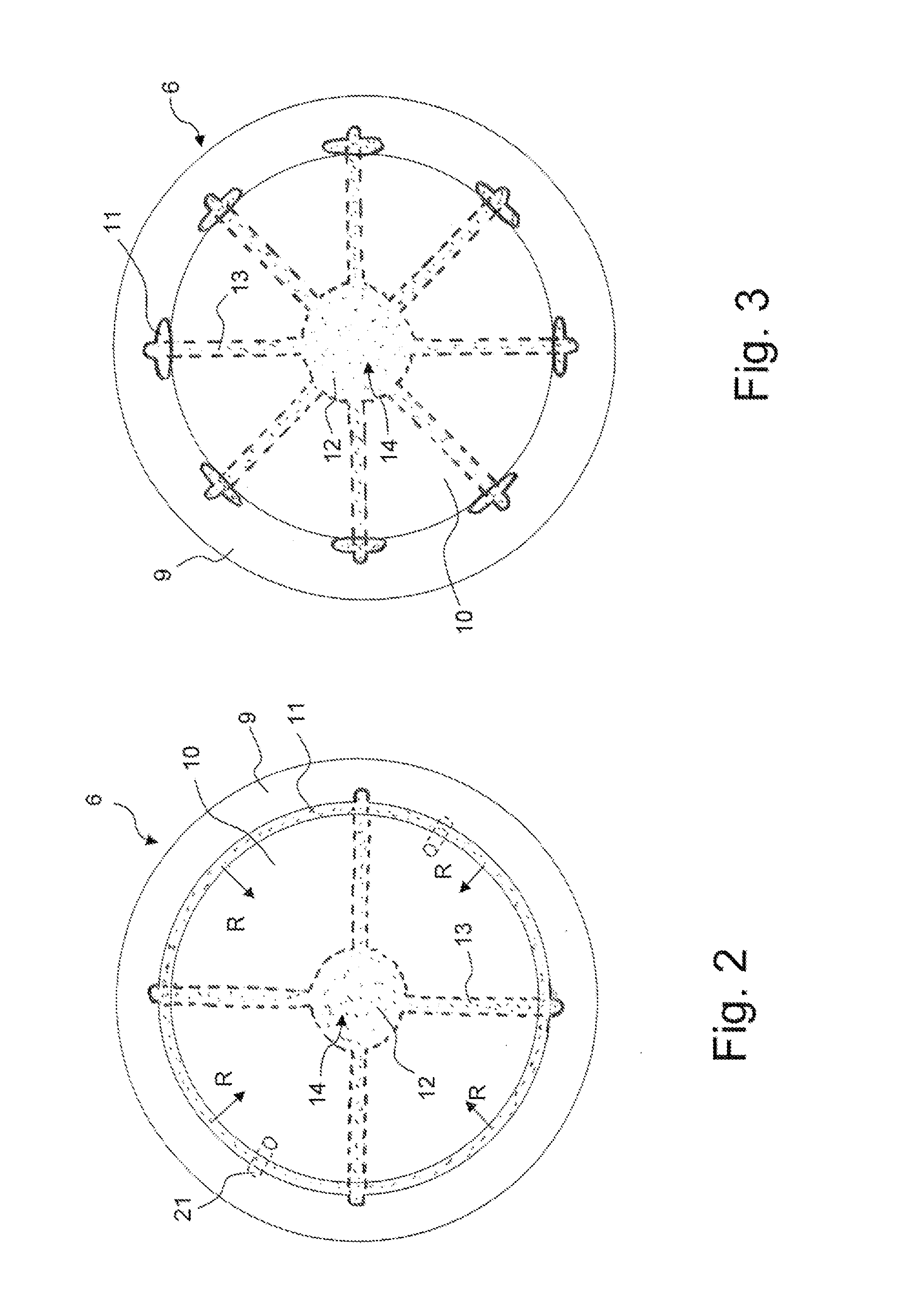 Tool spindle for a honing machine with a bowl-shaped holder for a honing ring