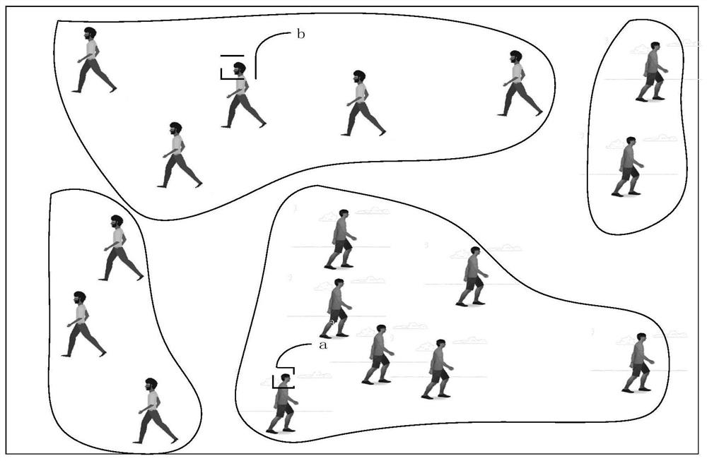 A method and system for regulating human flow conflicts based on trajectory prediction