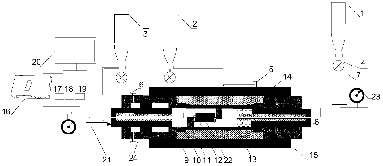 Microseismic-shearing-seepage coupling testing device and experiment method