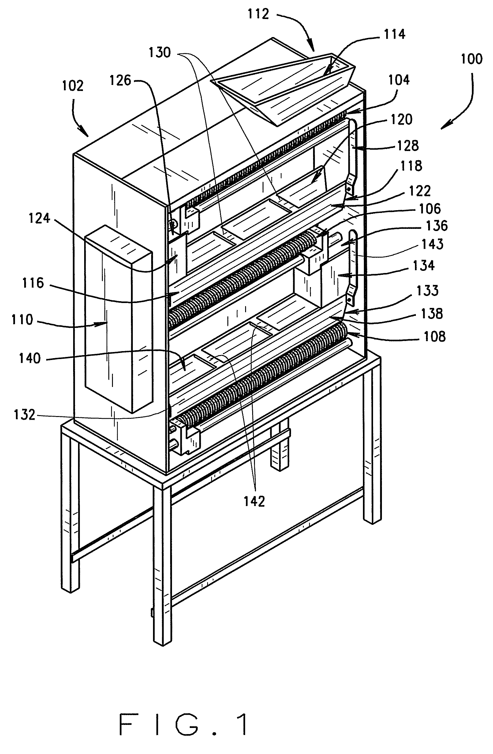 Method and apparatus for removing feathers from a segmented wing