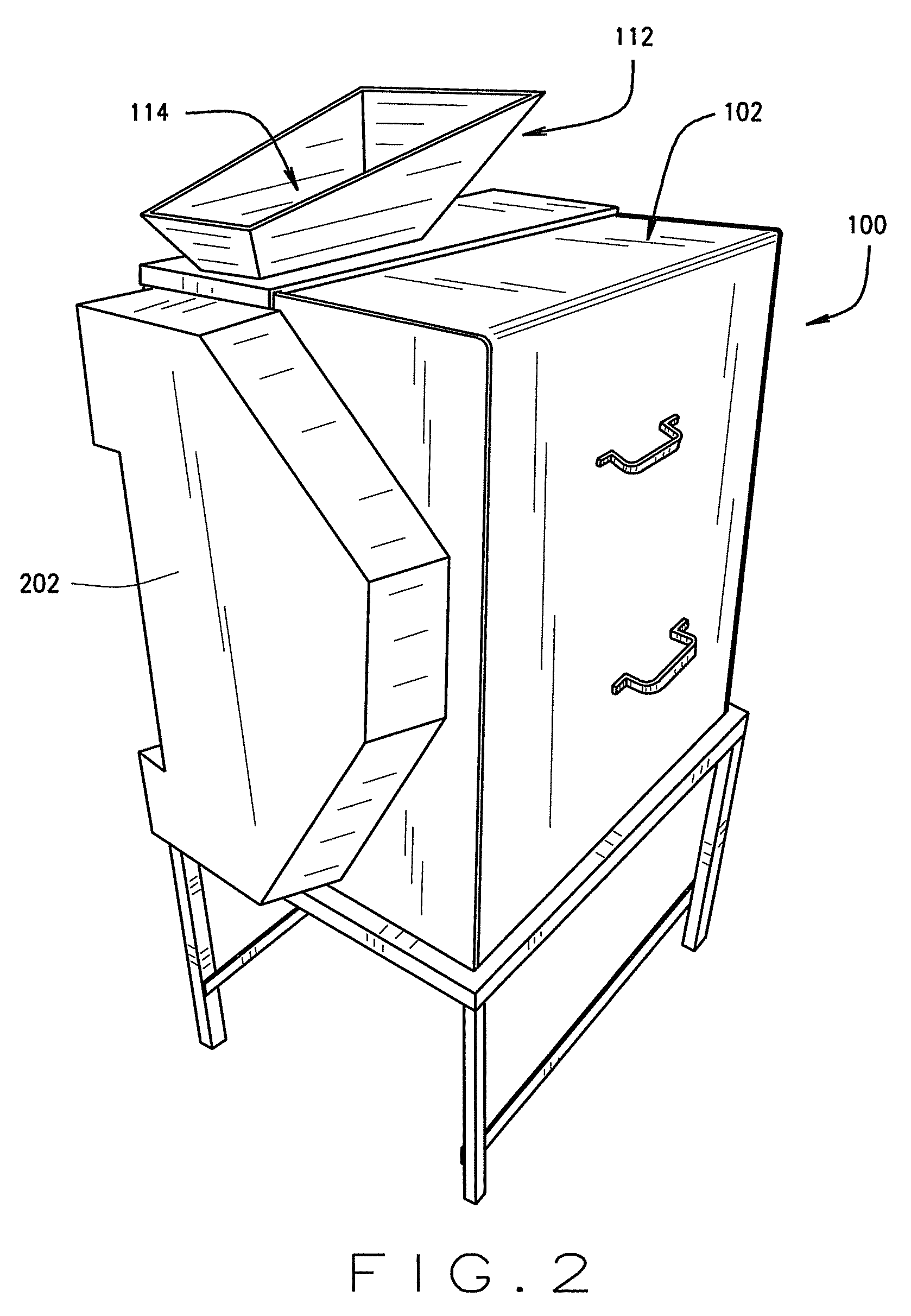 Method and apparatus for removing feathers from a segmented wing