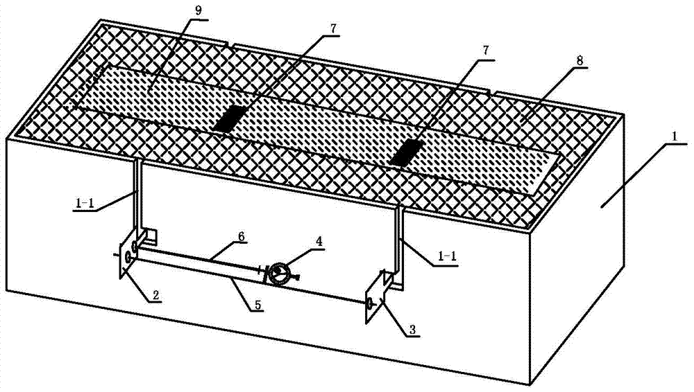 Built-in composite shrinkage measuring instrument for cement-based materials