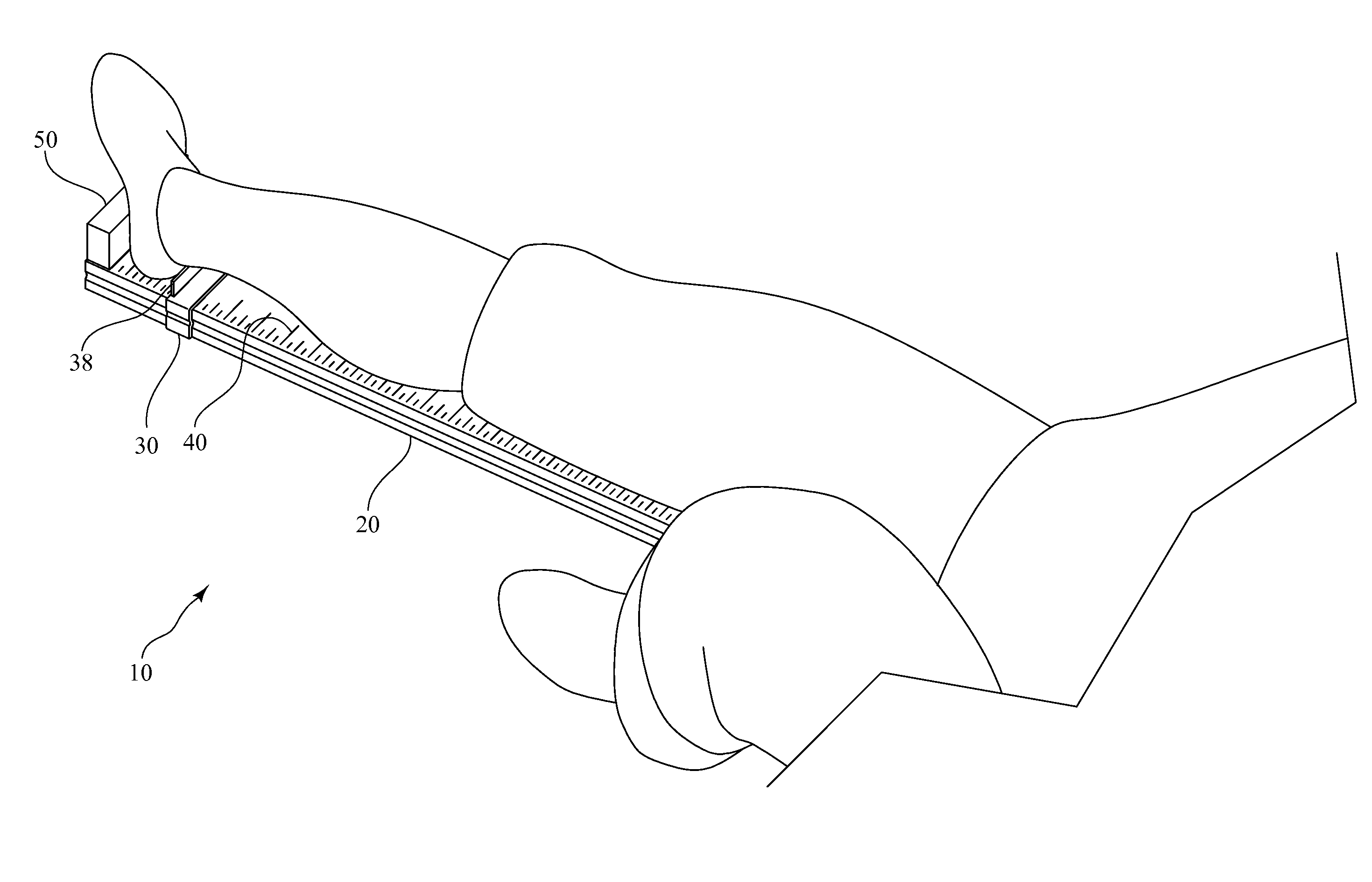 Measurement device for assessing knee movement