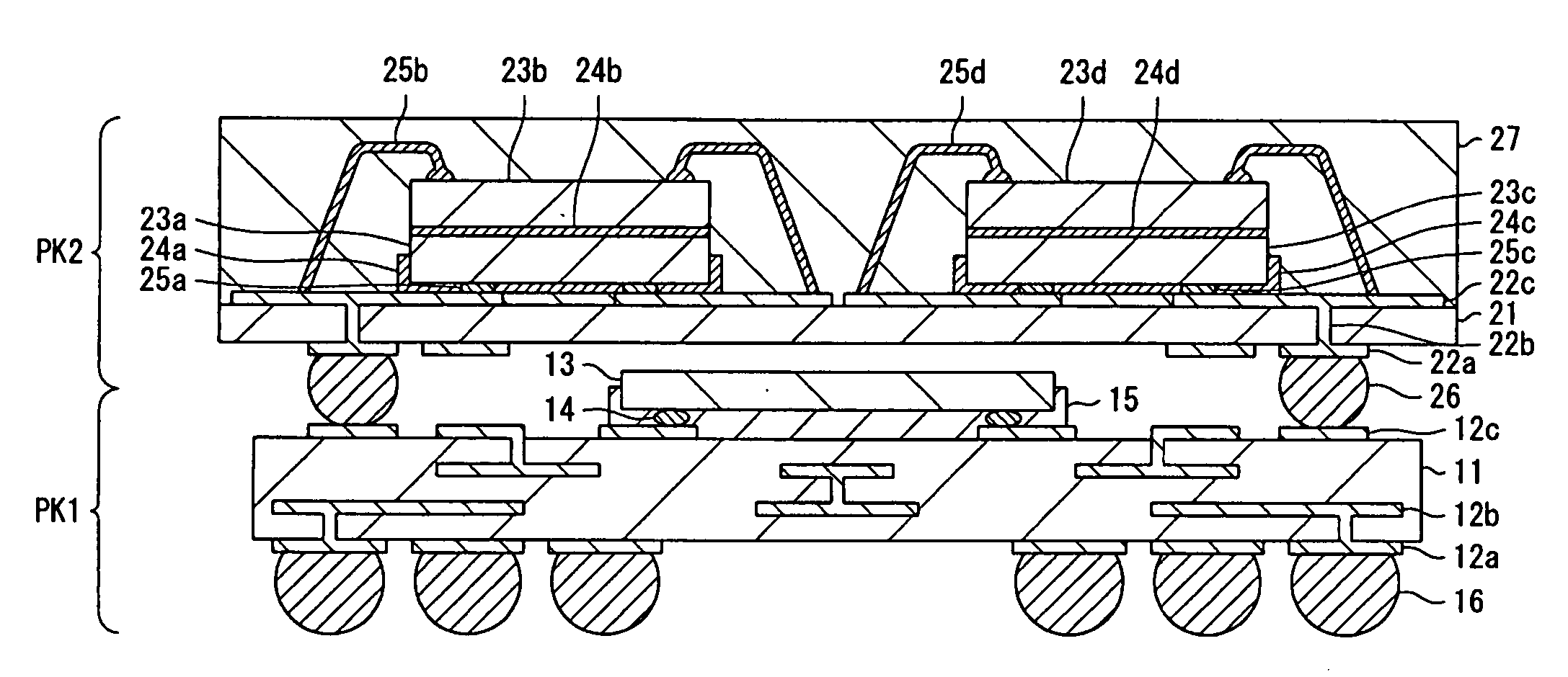 Semiconductor device, electronic device, electronic apparatus, and method of manufacturing semiconductor device