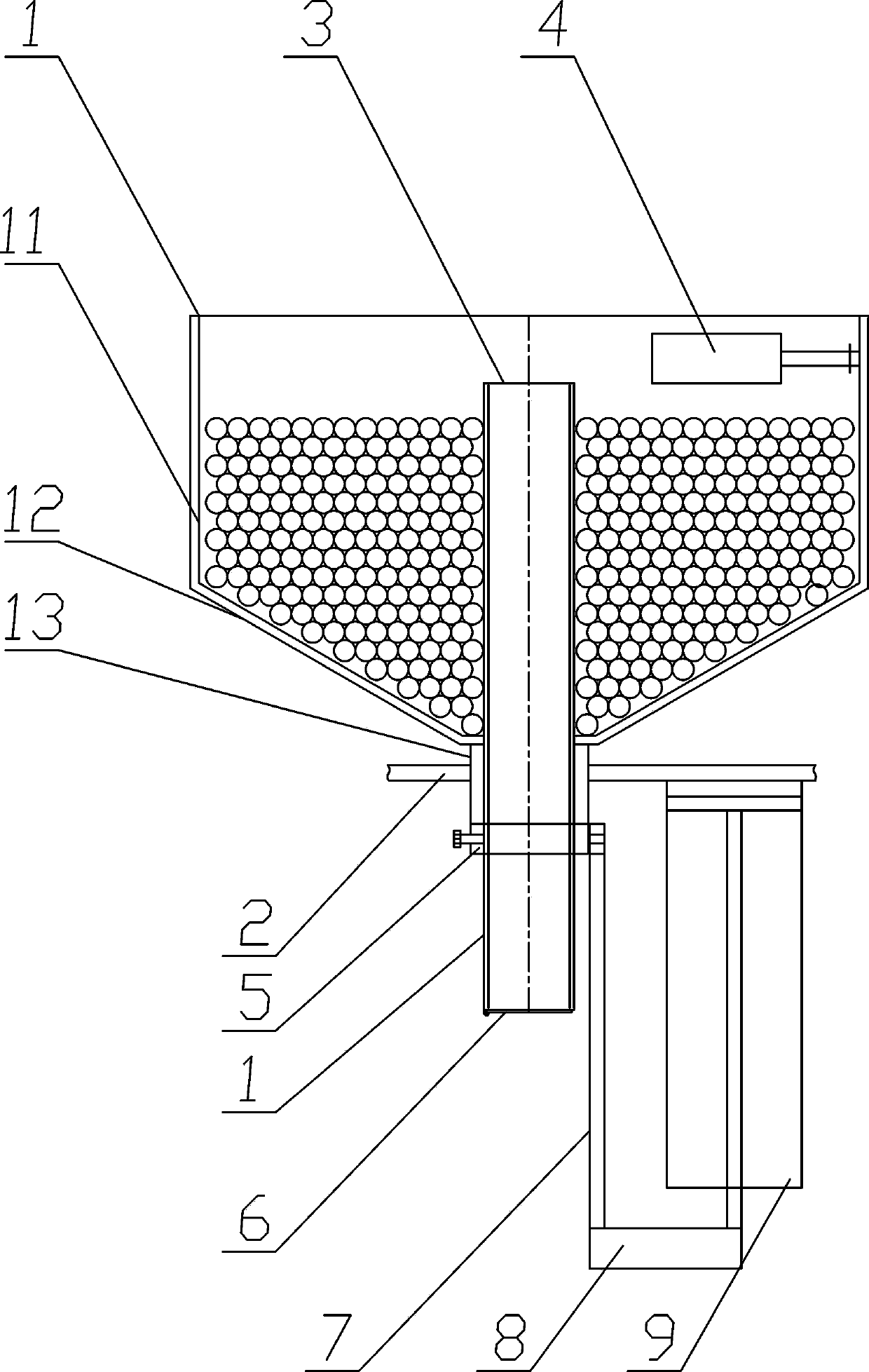 Quantitative split-loading device and method