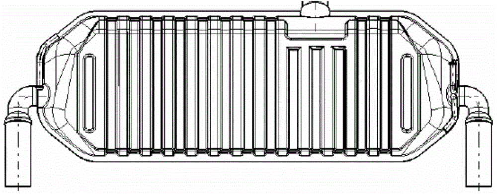 Multifunctional muffler structure