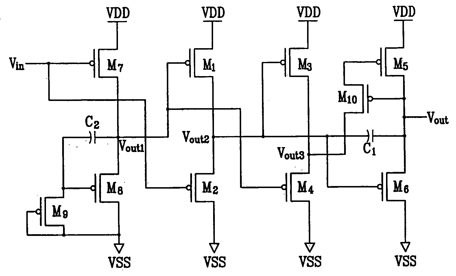 Buffer circuit and active matrix display using the same