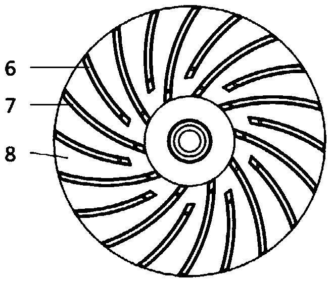 A small-sized low-noise centrifugal fan and a ventilator using the centrifugal fan