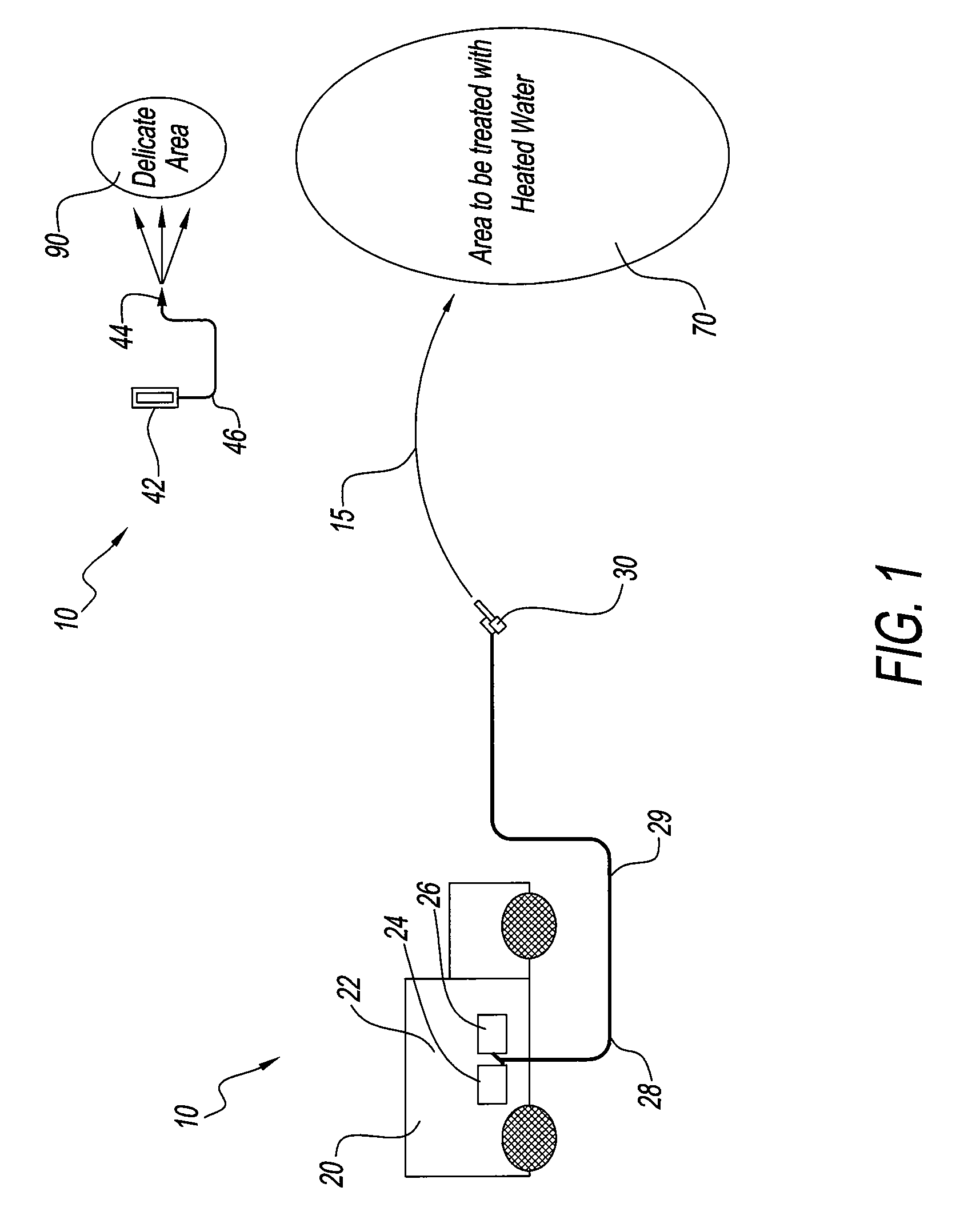 Method for killing ticks and other vectors using a heated water system