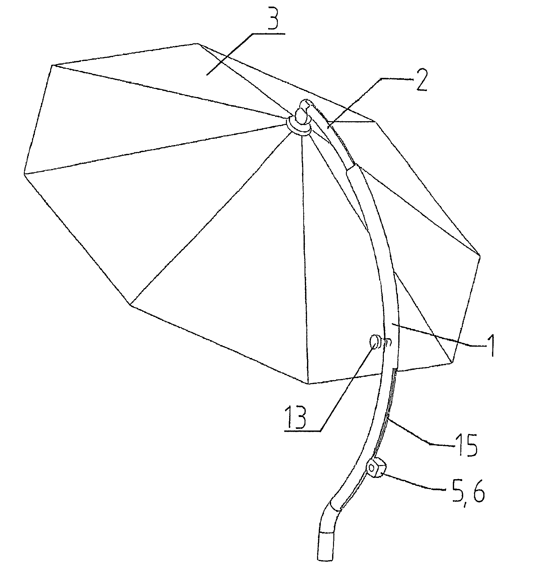 Telescopic umbrella