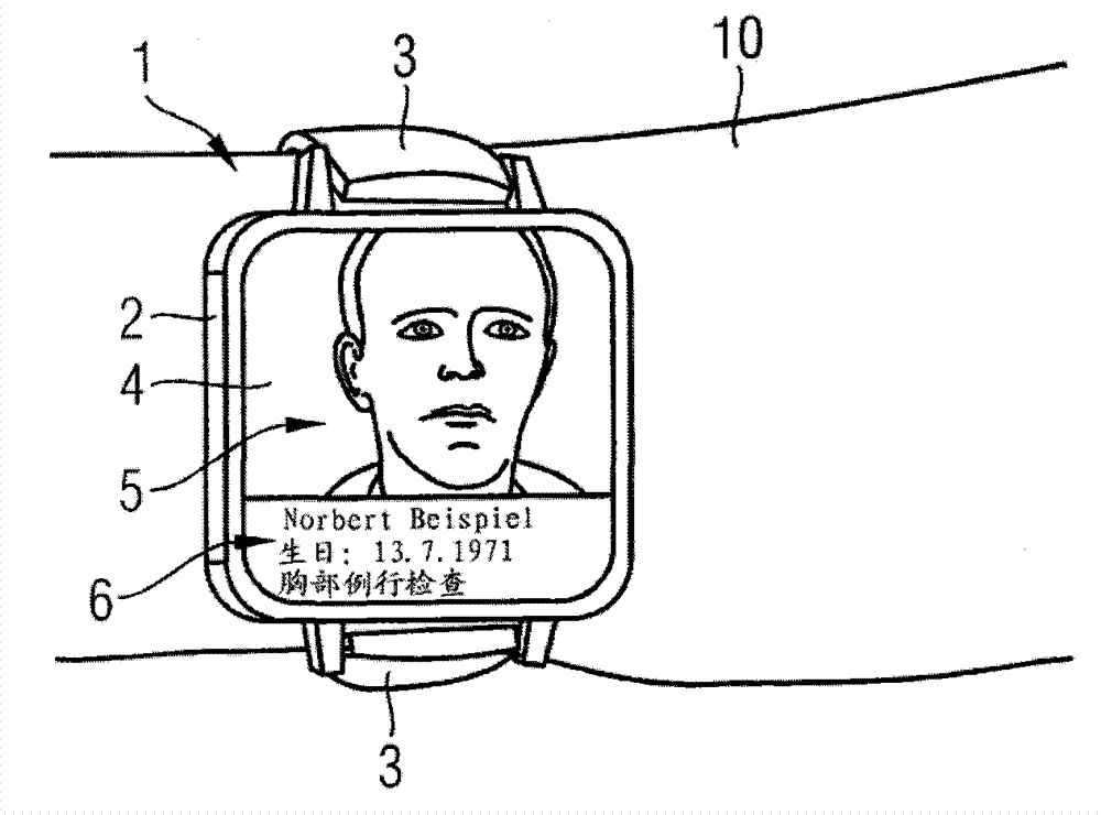 Mobile information and control device, and method for use thereof