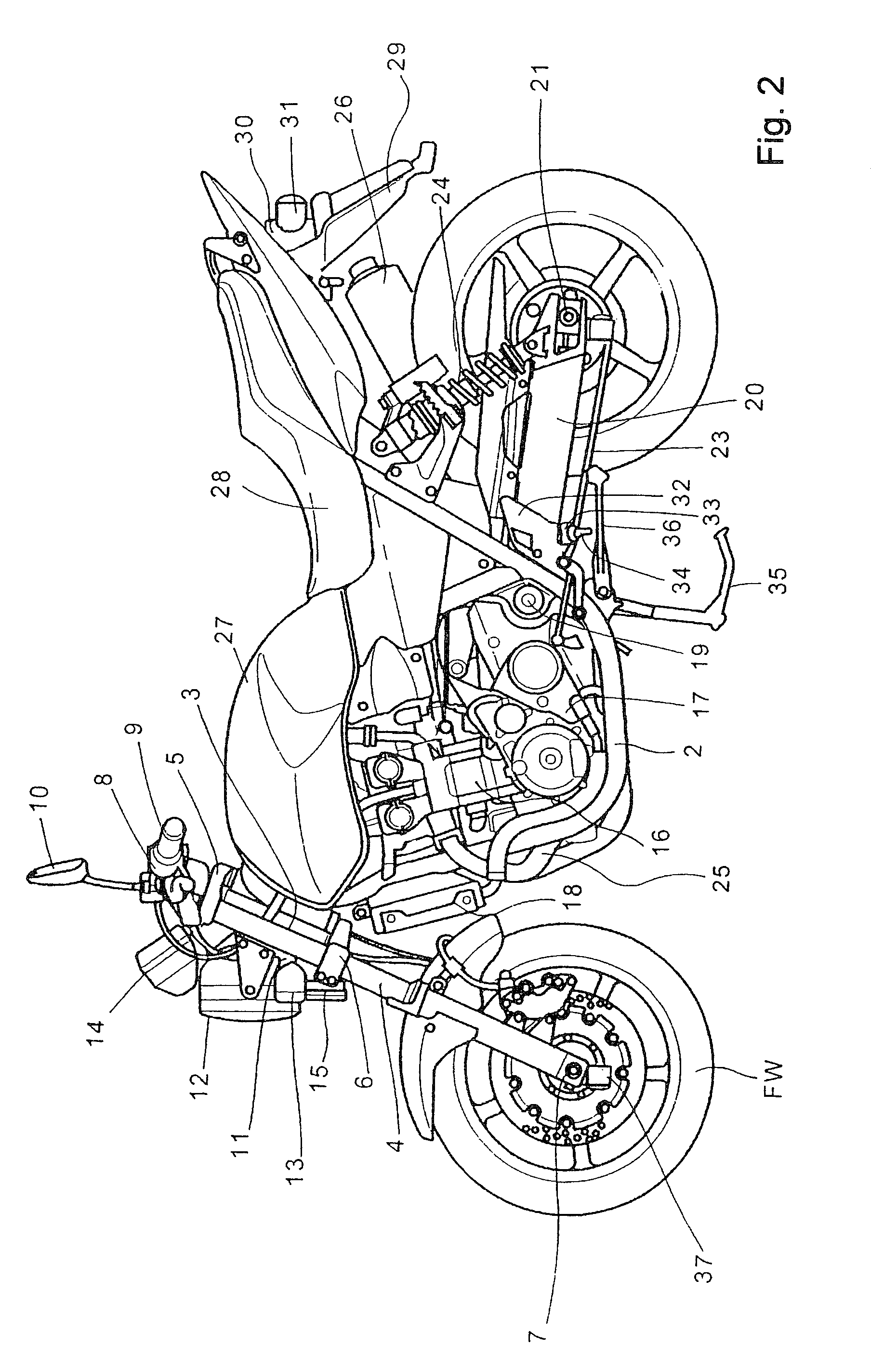 Lighting apparatus for motorcycle