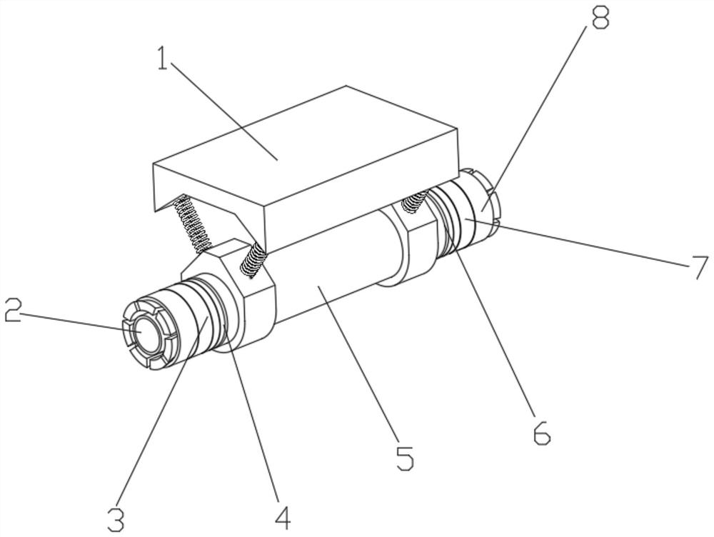 Connecting device for automobile exhaust pipe