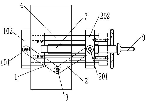 Equipment installation center line alignment device