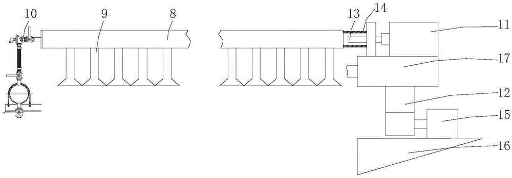 Displacement type ash removal bag filter