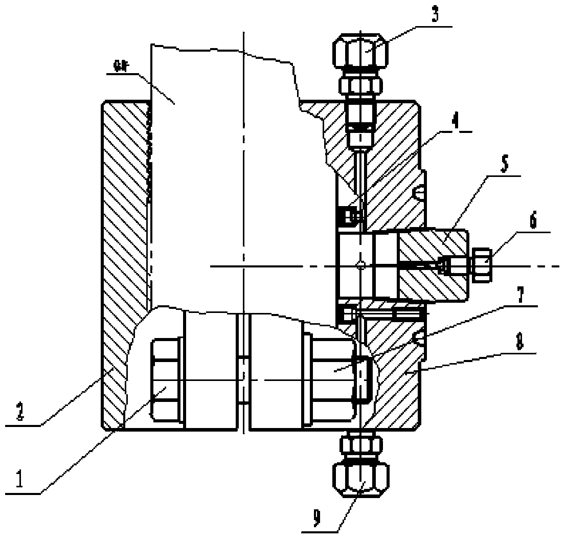 Arc sealing device for pipeline or drill pipe hole forming under pressure and using method