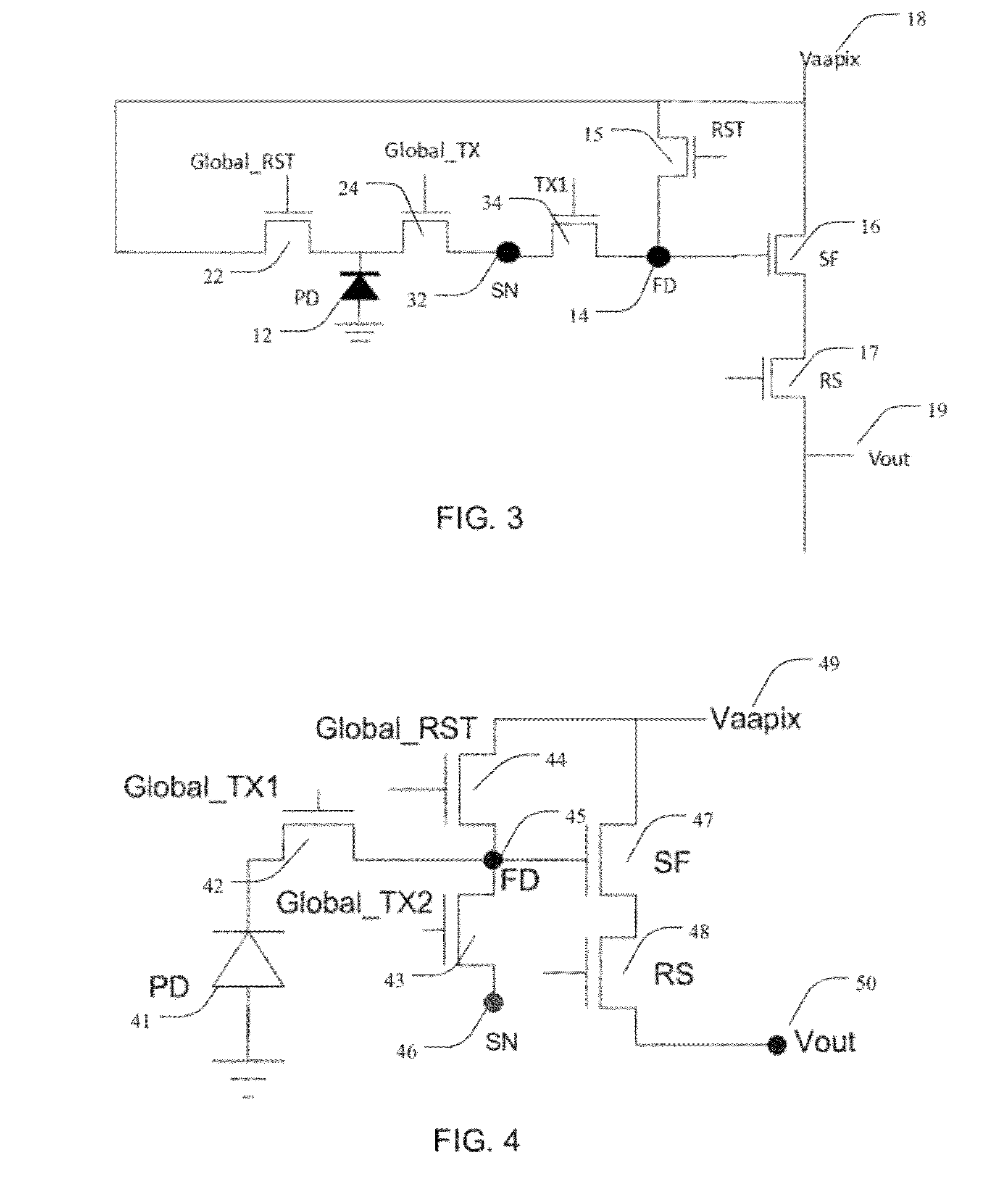 Photodetecting imager devices having correlated double sampling and associated methods