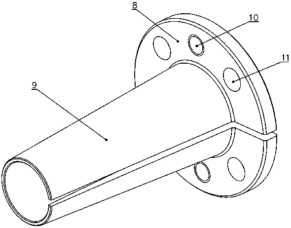 Internal spline expansion sleeve structure for measuring jumping of speed reducers
