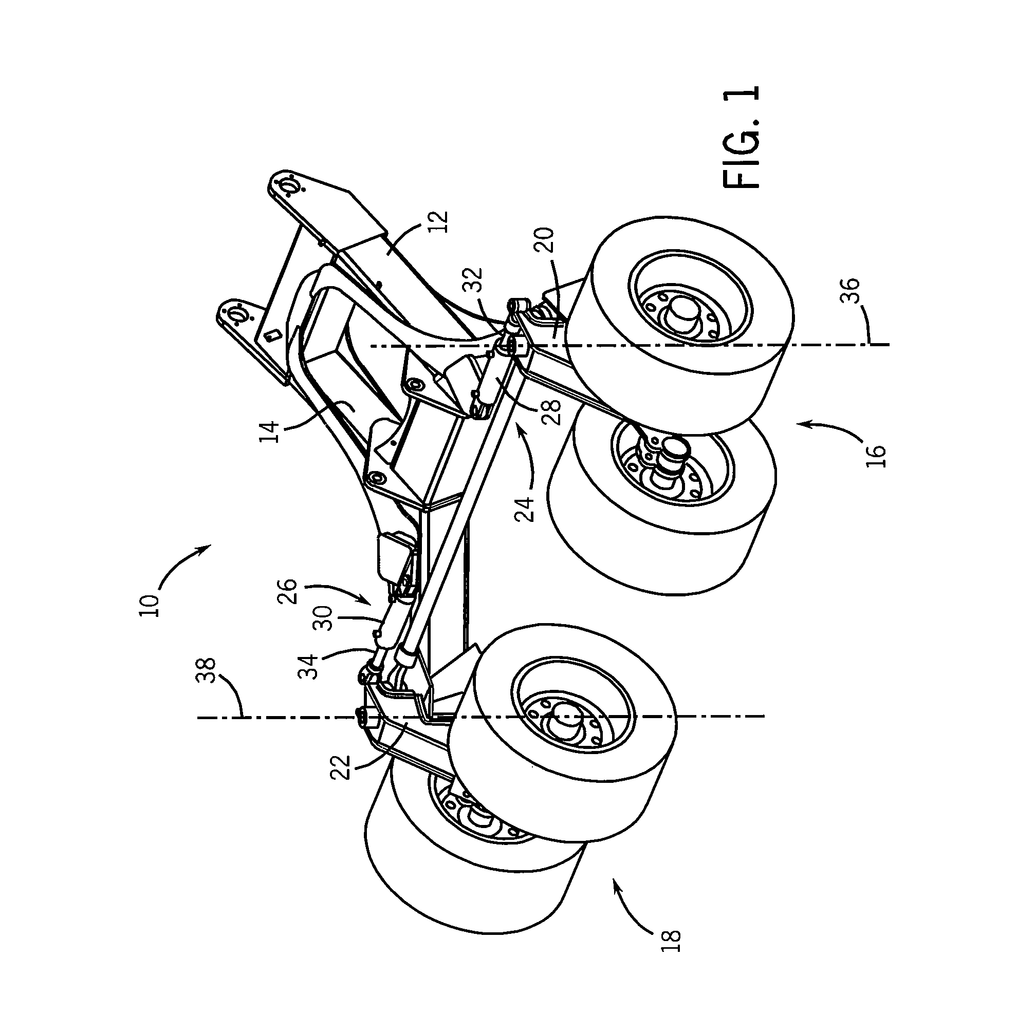 Method for controlling an implement steering system for farm implement in transport