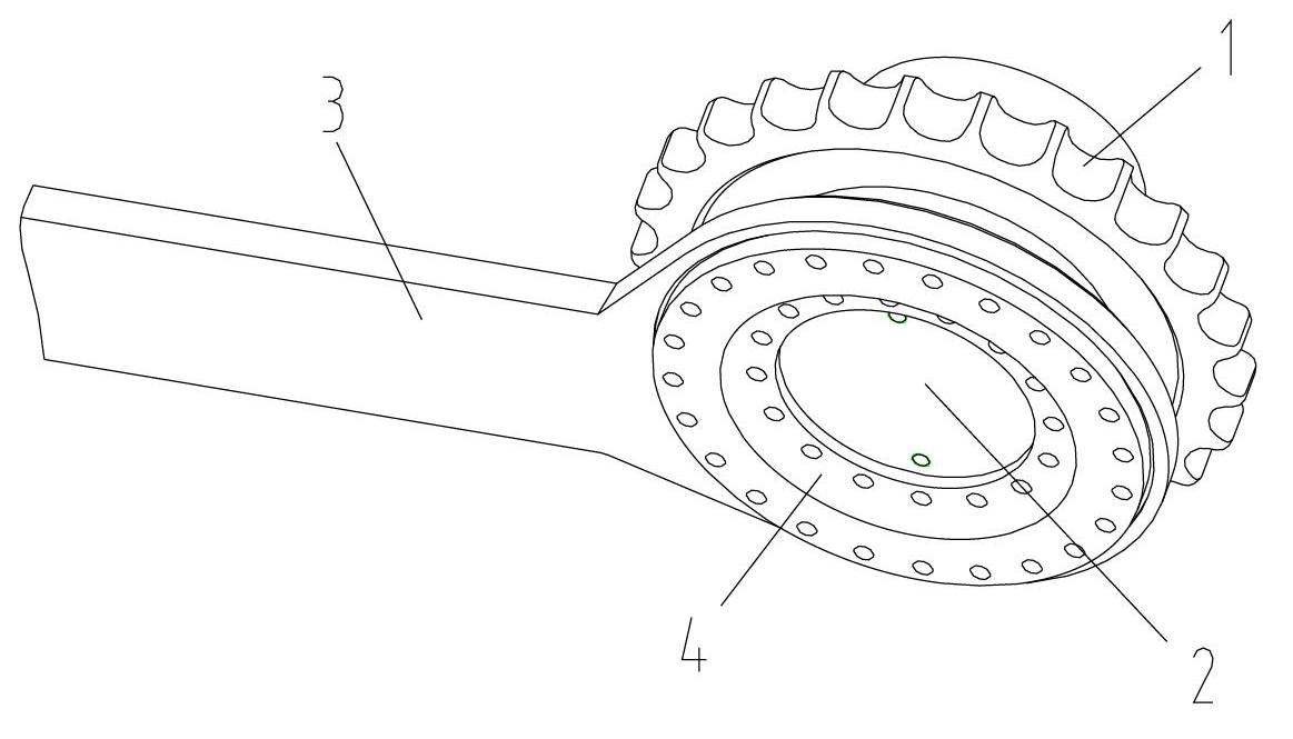 Track travelling mechanism of spreading machine and spreading machine