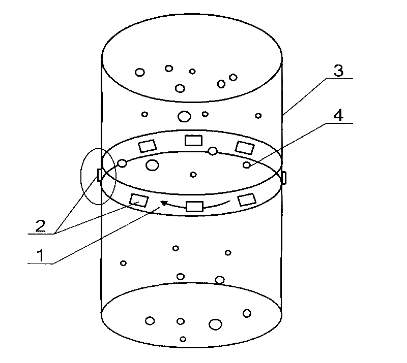 Device and method for detecting distribution image of each substance in fluid