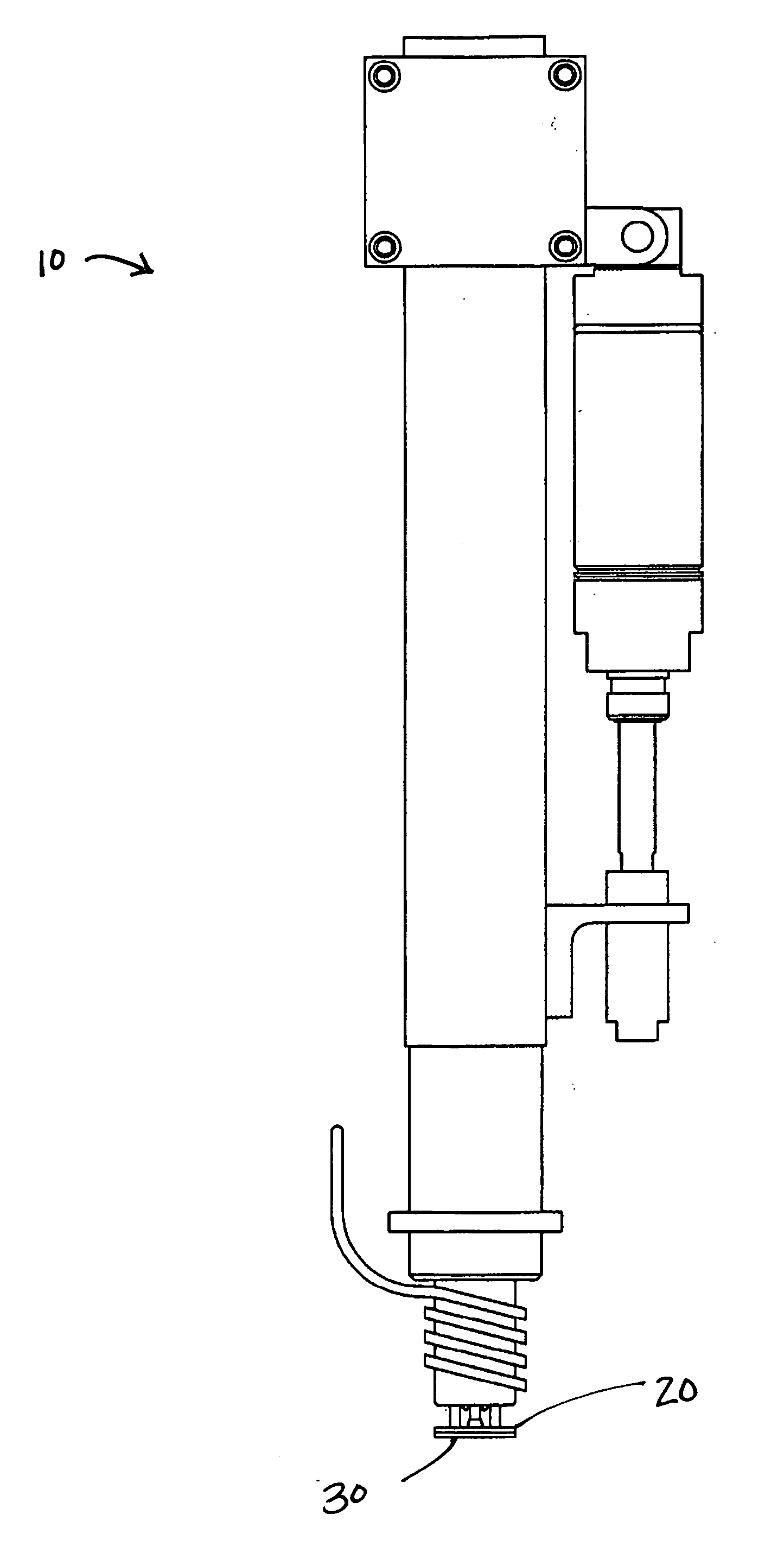 Positive displacement heatstake apparatus and method thereof