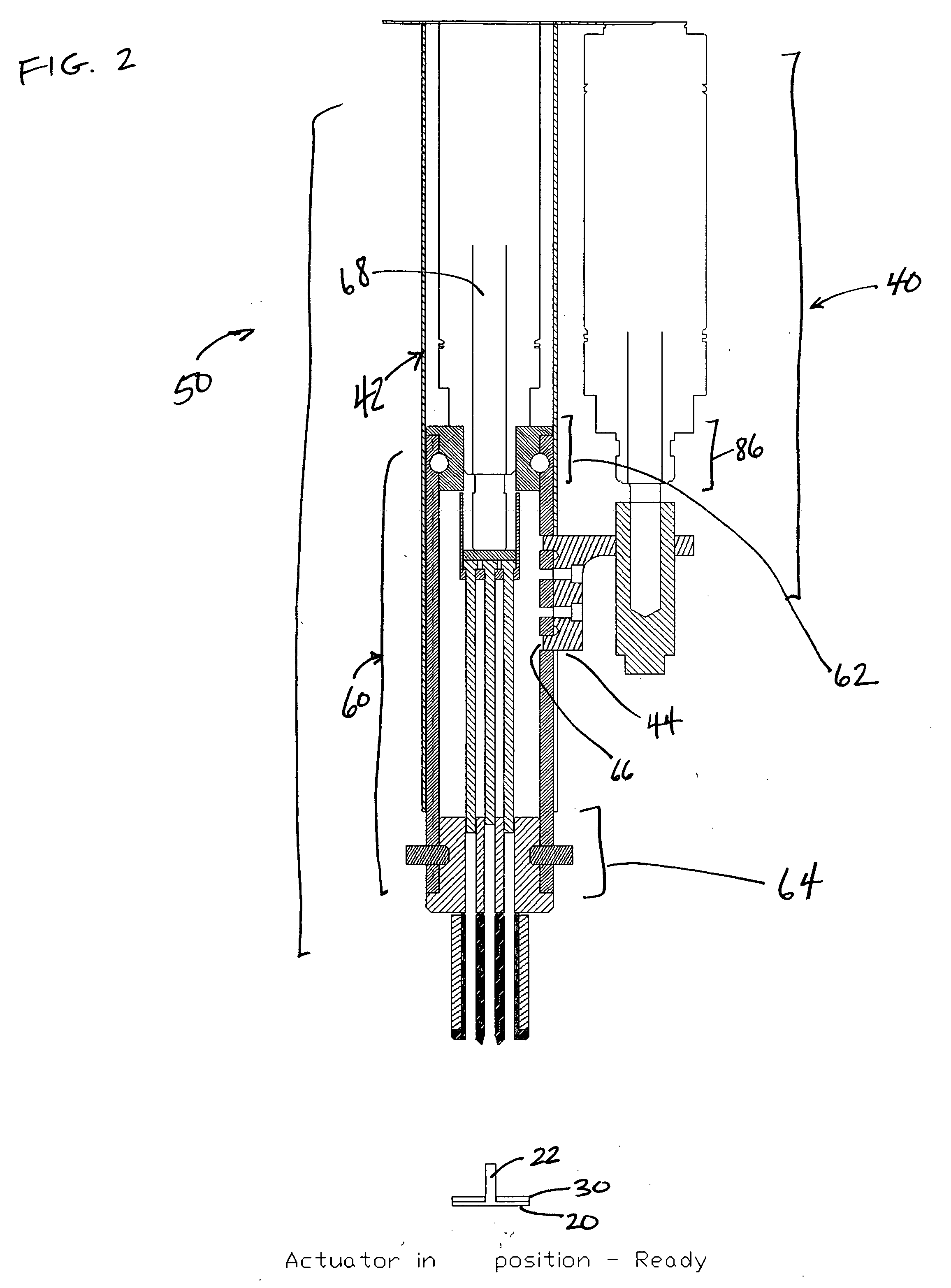 Positive displacement heatstake apparatus and method thereof