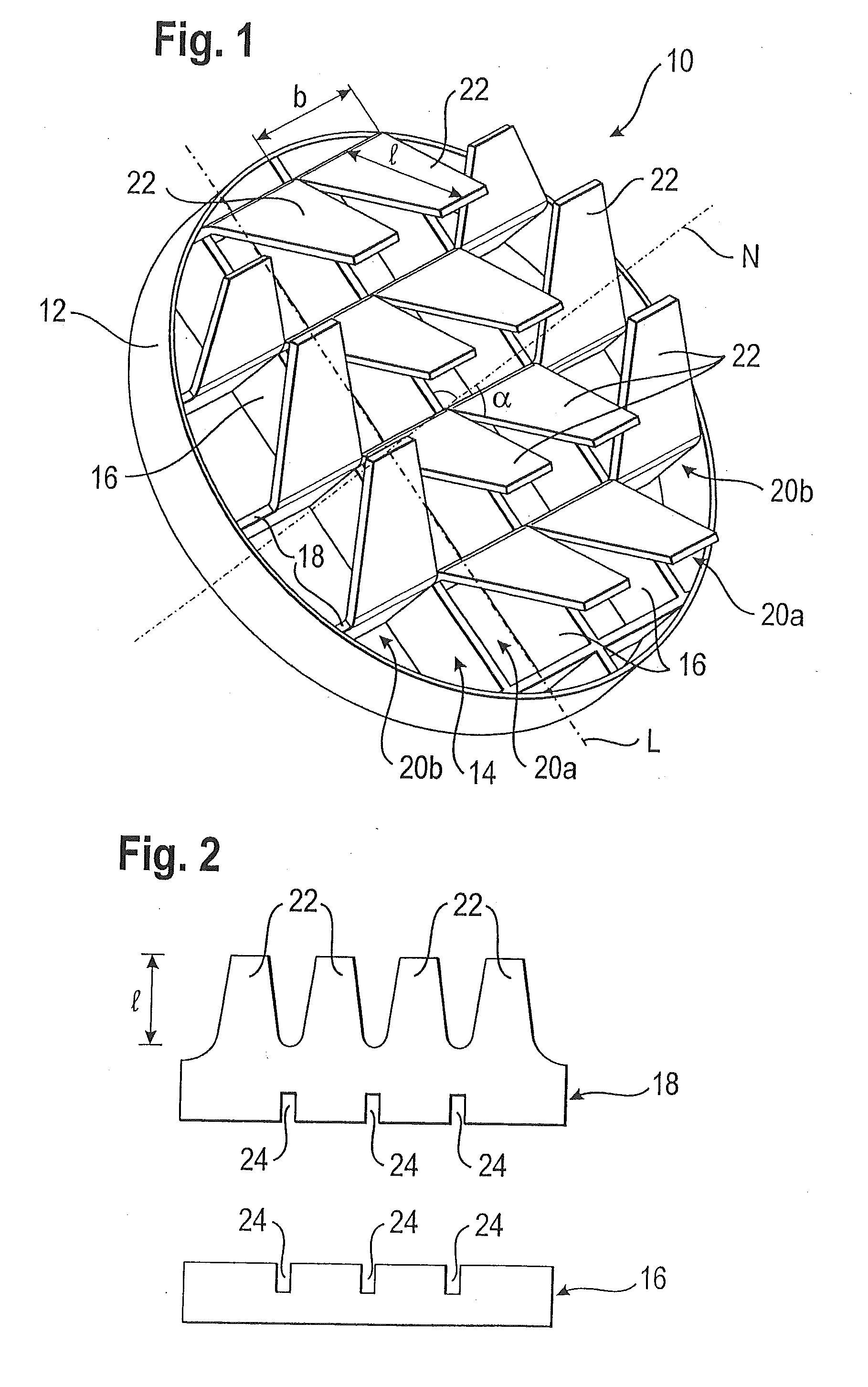 Mixing element and an exhaust system for an internal combustion engine