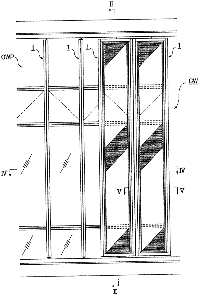 Curtain wall structure