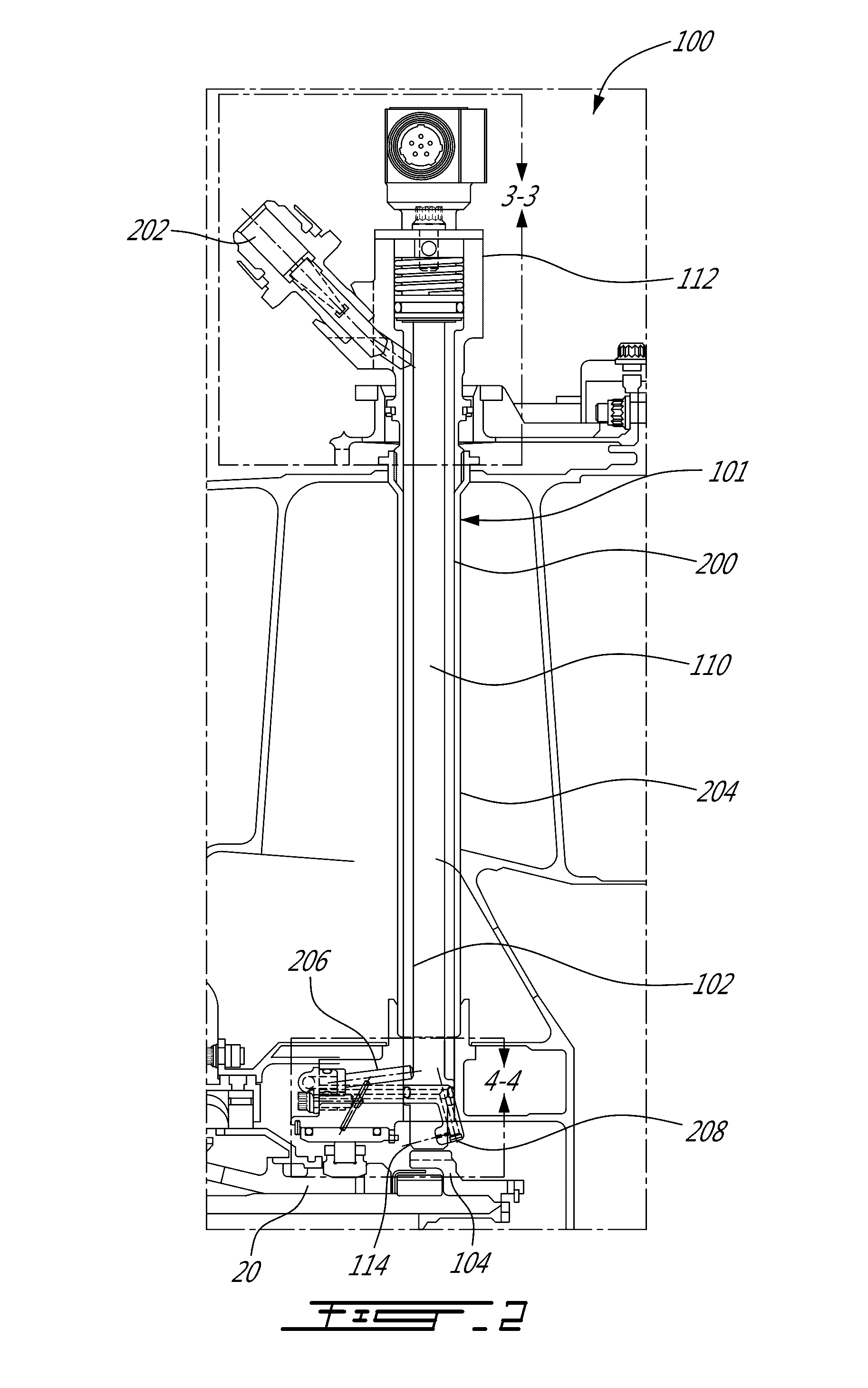 Electric probe assembly, gas turbine engine having same and method of cooling same