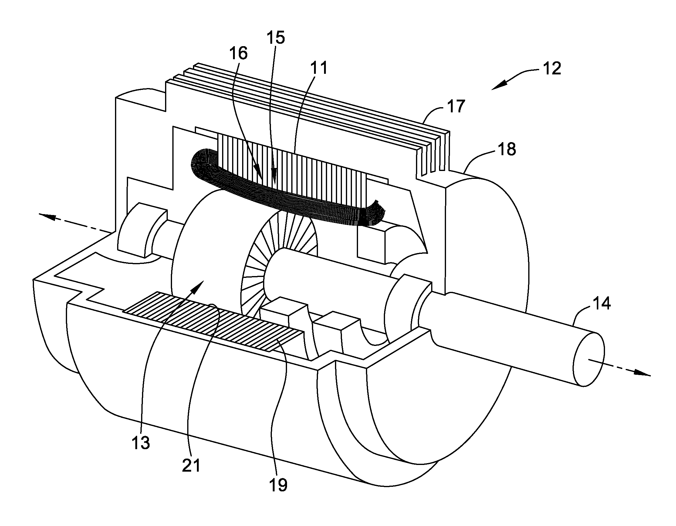 Motor, controller and associated method