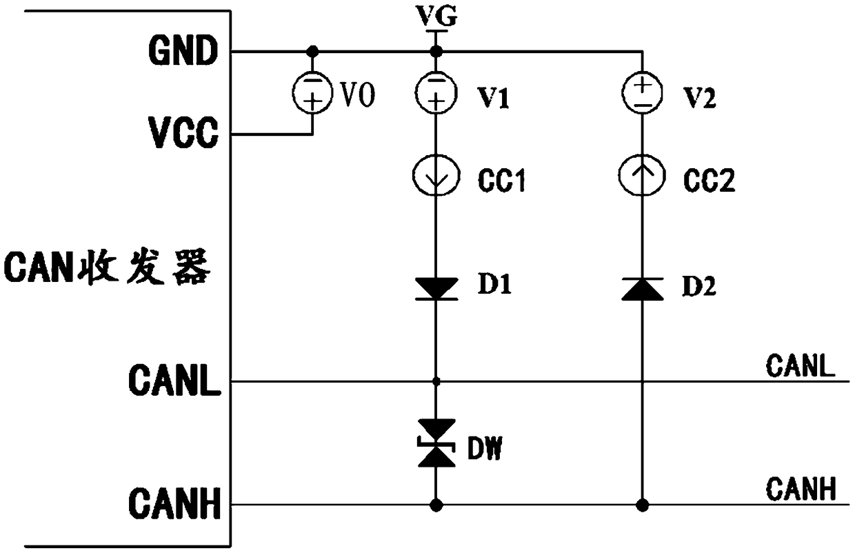 A circuit system for improving noise tolerance of CAN bus signal