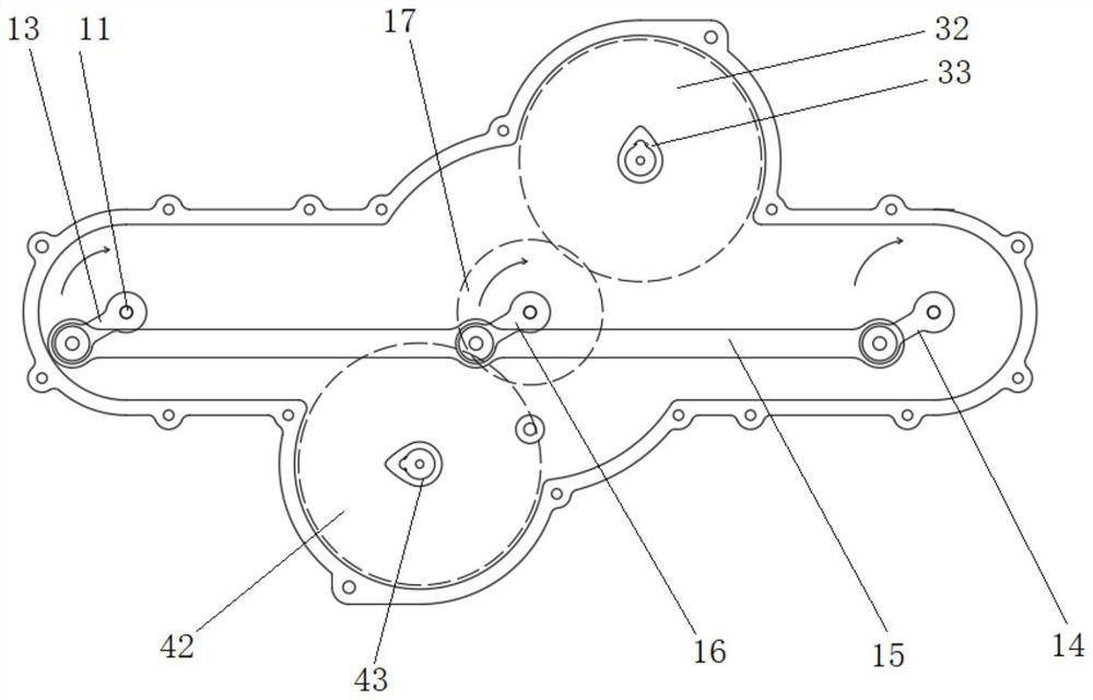 Efficient low-energy-consumption four-stroke opposed piston engine