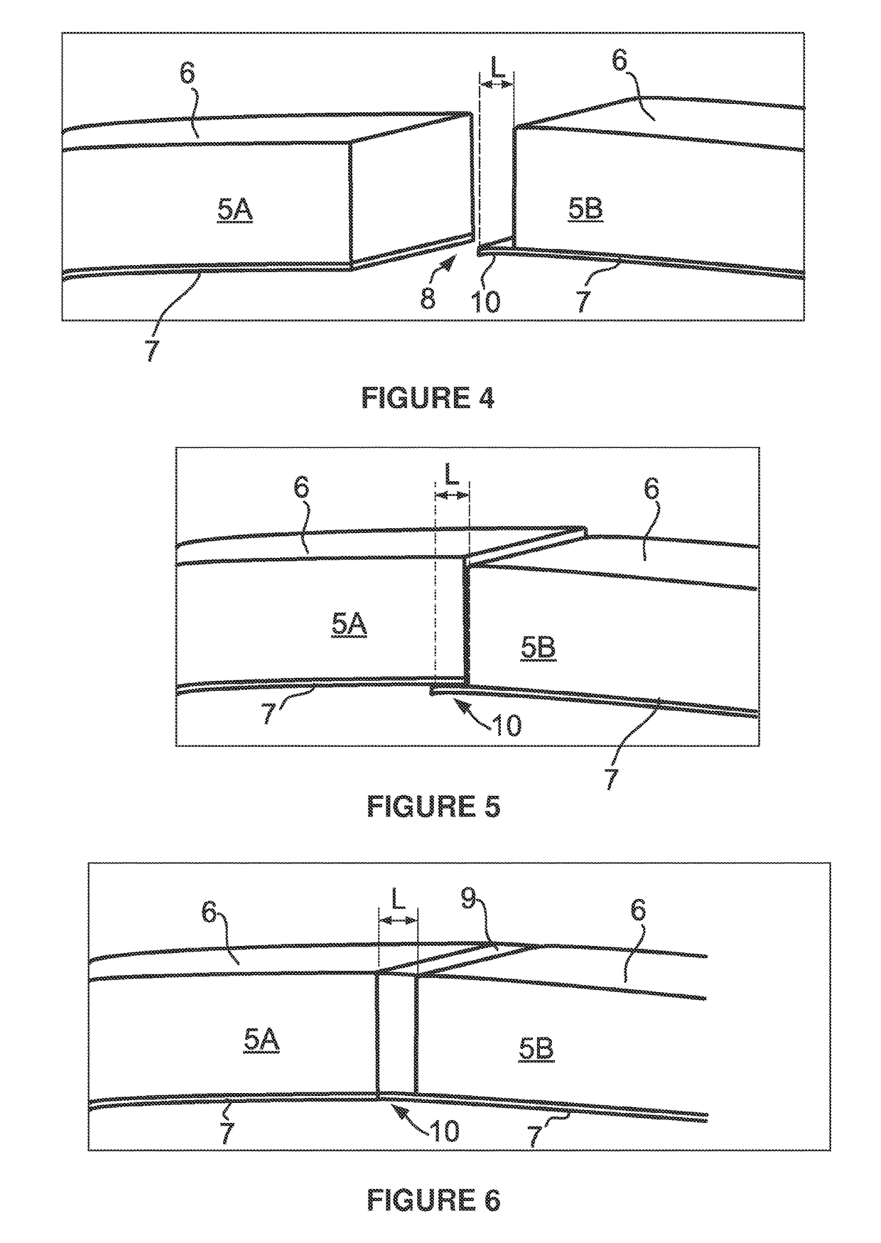 Method for mounting an acoustic panel in a housing of a turbomachine and turbomachine comprising an acoustic panel