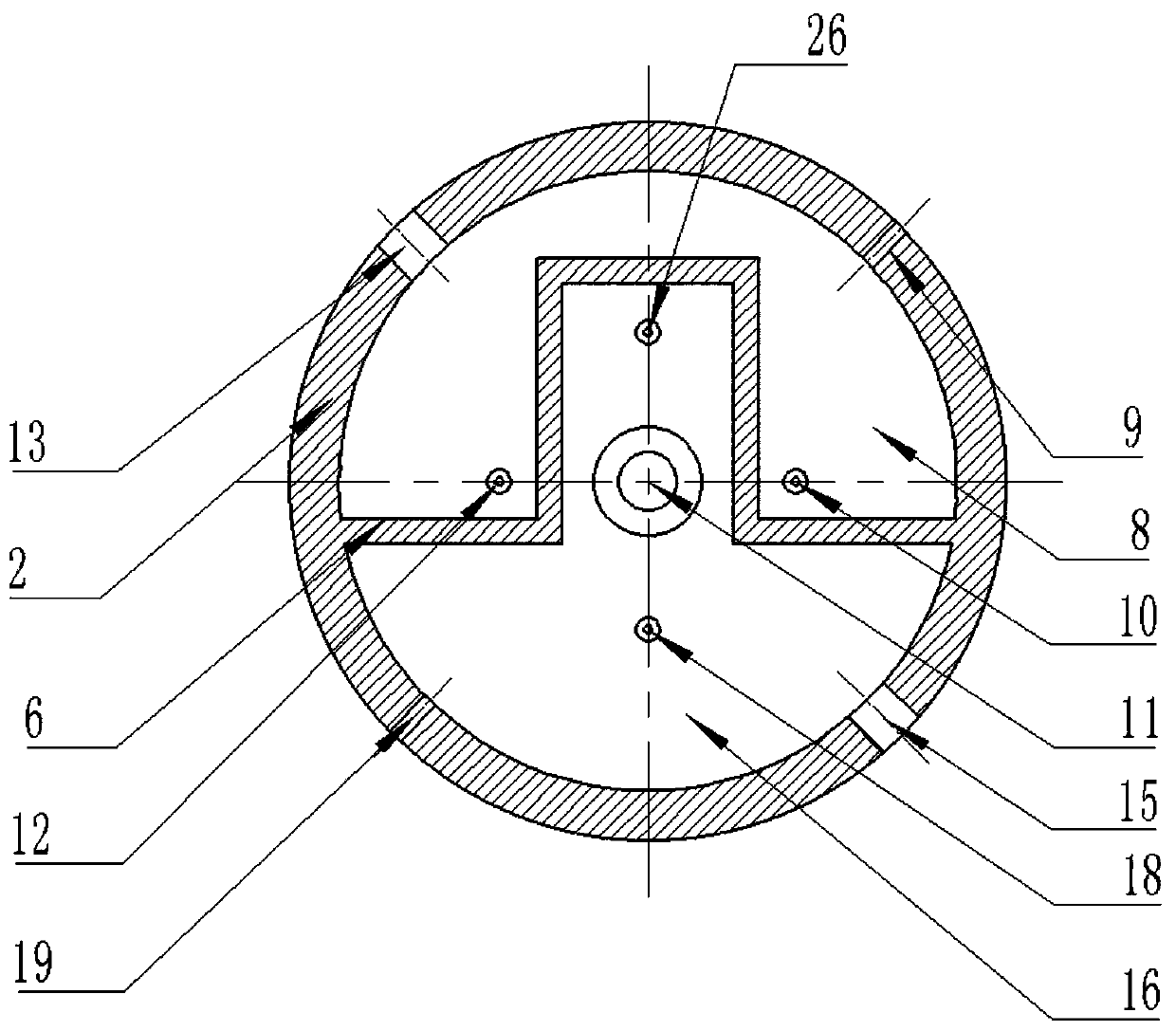 Thrust chamber of variable working condition liquid-propellant rocket engine