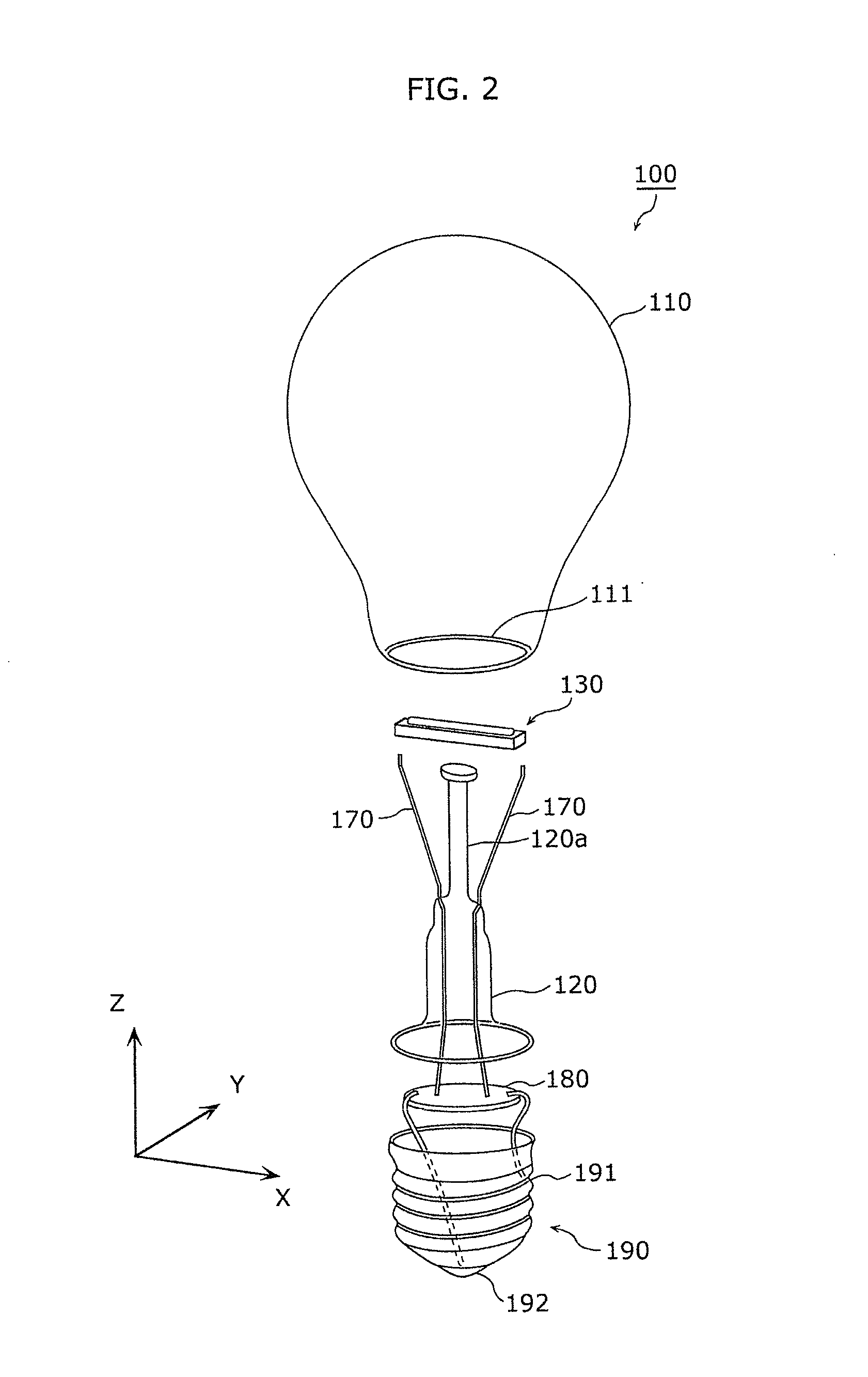 Light bulb shaped lamp and lighting apparatus