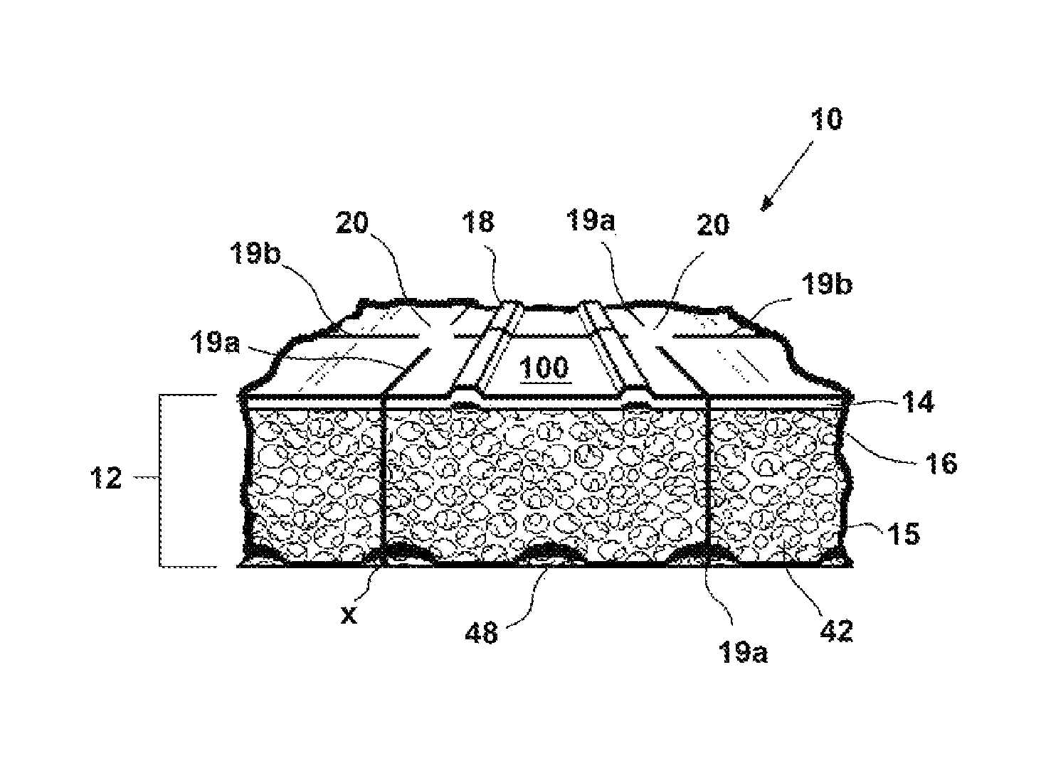 Perforated nonslip non-adhesive surface covering