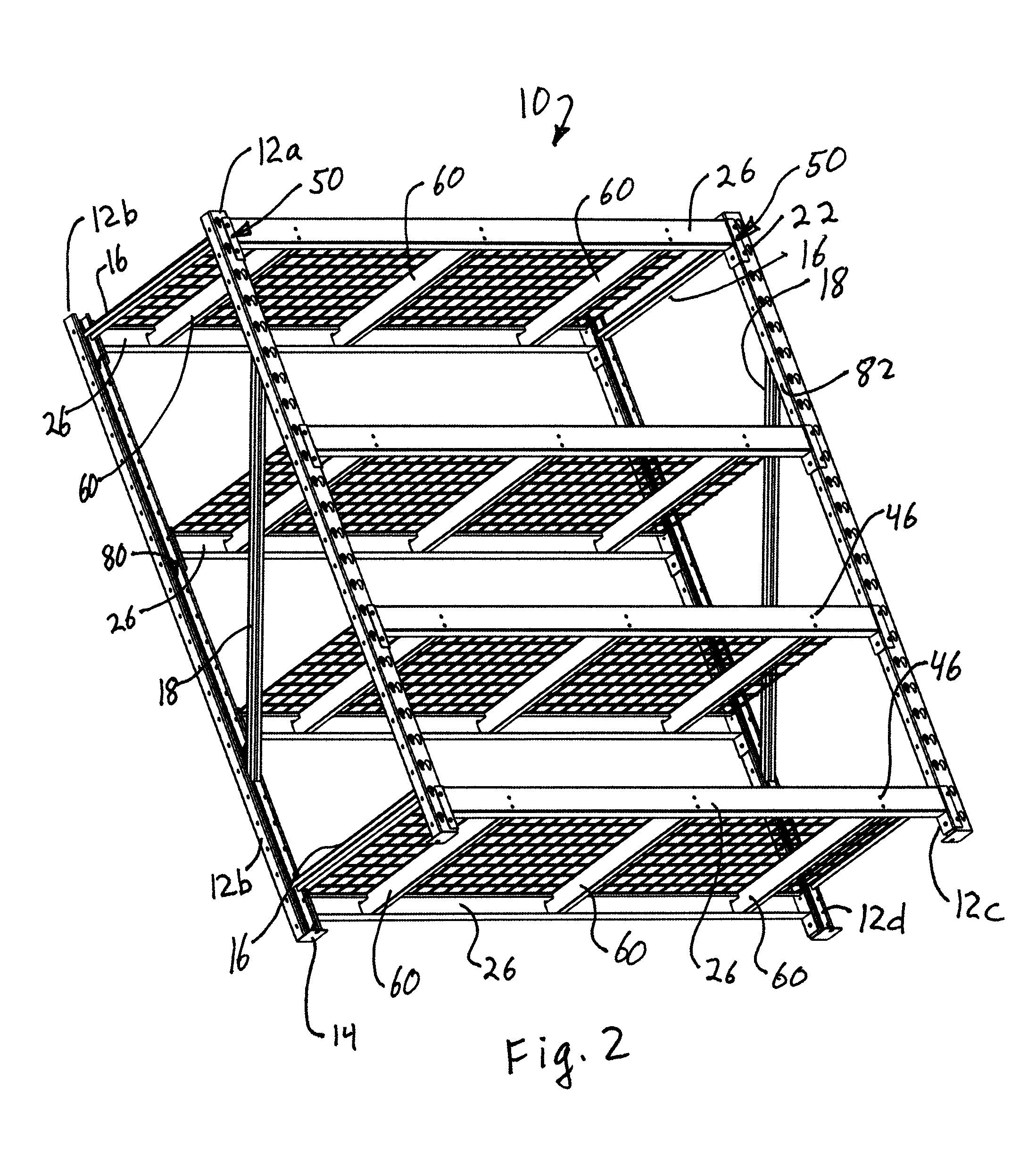 Storage rack and cross-bar support