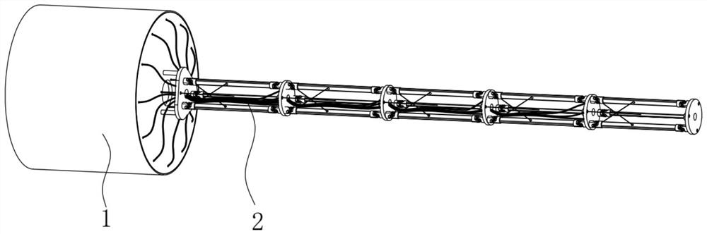 Large-load long-distance radiation-resistant high-precision snakelike arm