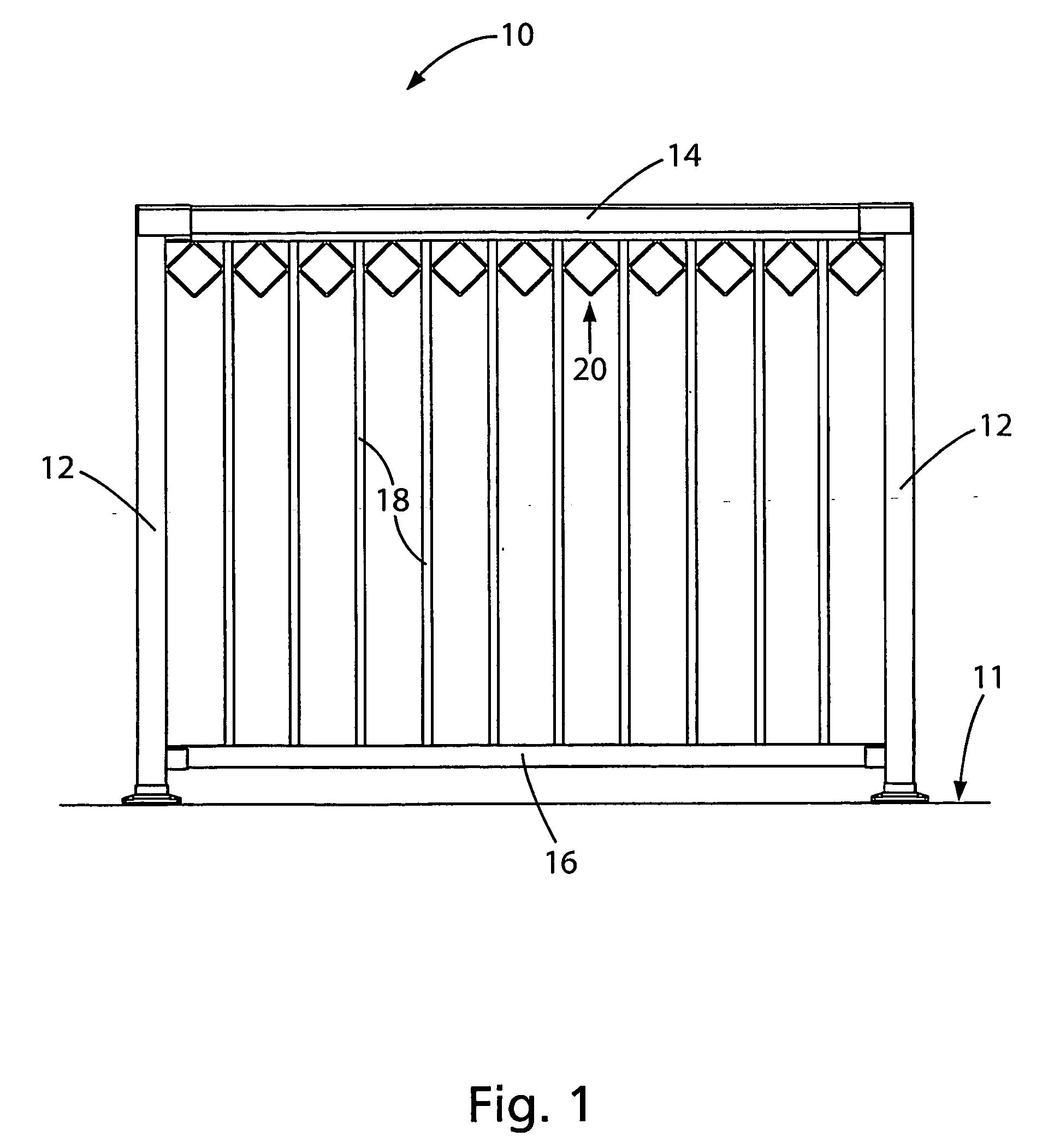 Ornament picket spacer for a railing system