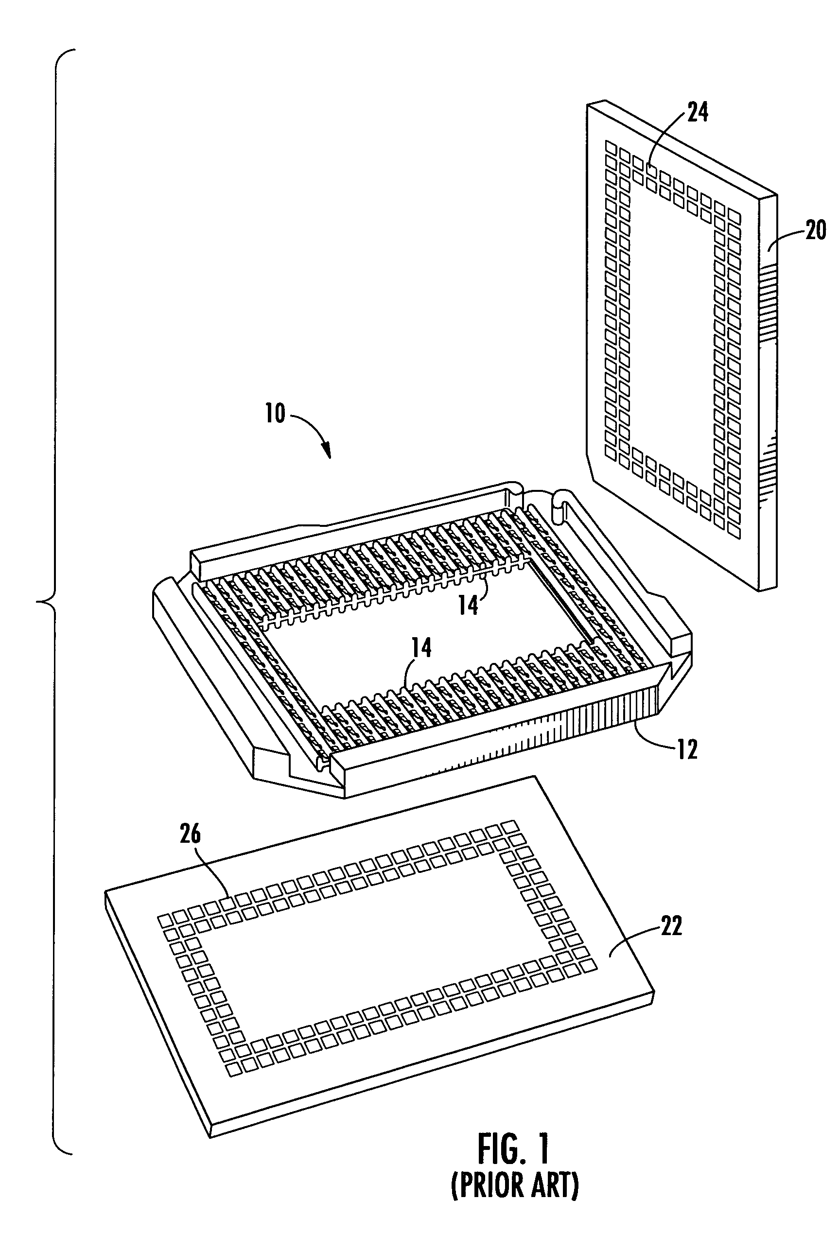 Interconnect device with opposingly oriented contacts